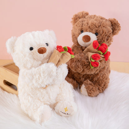 Transformable Rose Teddy Bear Plush Small Teddy Bear Doll Soft Toy