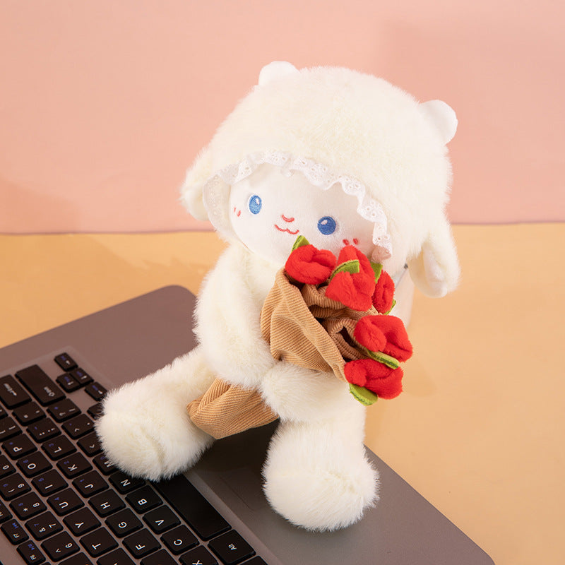 Transformable Rose Teddy Bear Plush Small Teddy Bear Doll Soft Toy