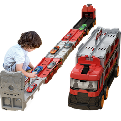 Red 0.9m 2-track rail car