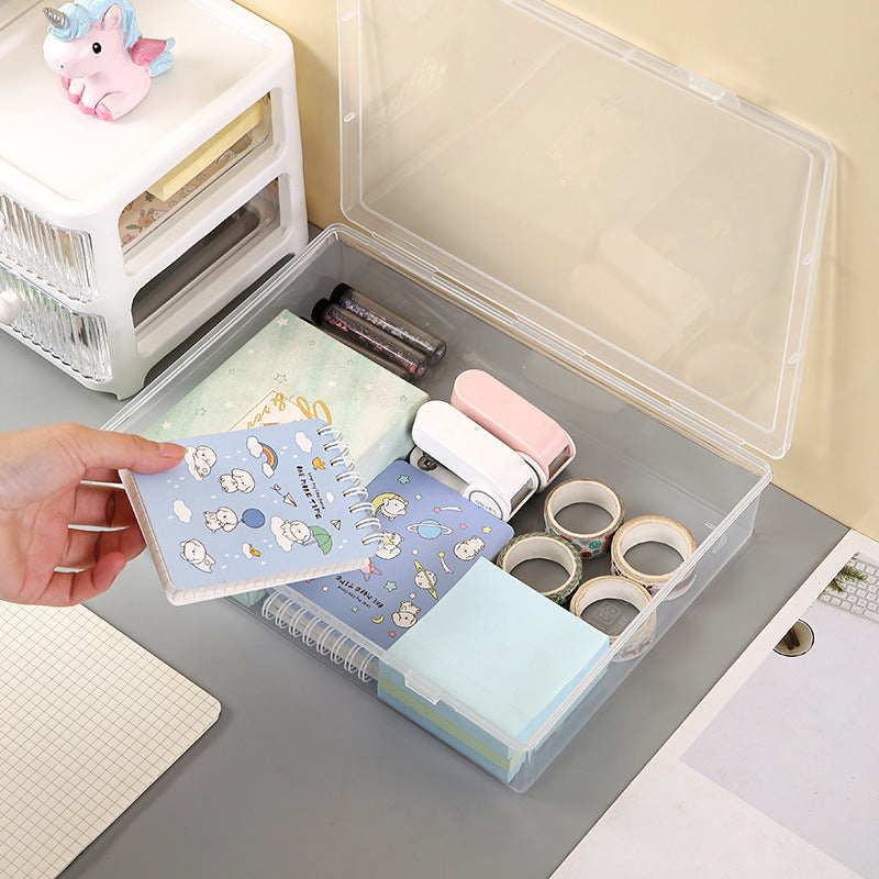 Translucent Plastic Storage Box with Lid