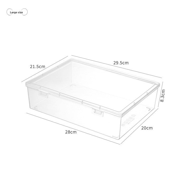 Translucent Plastic Storage Box with Lid