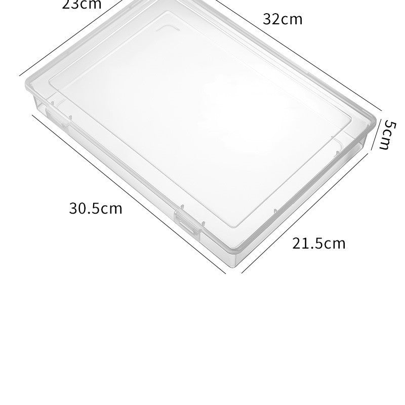 Translucent Plastic Storage Box with Lid