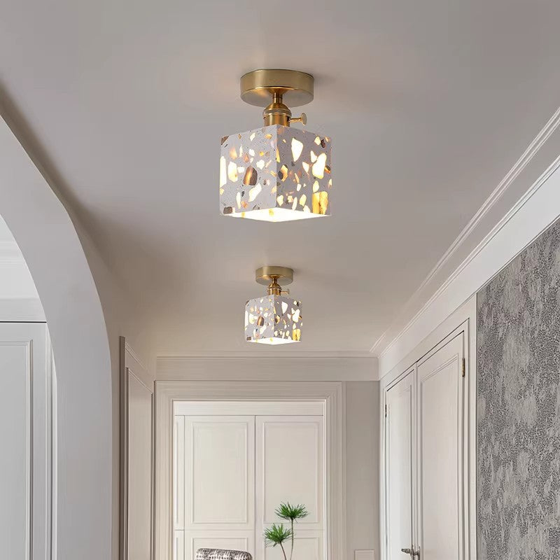 Translucent Stone Ceiling Light