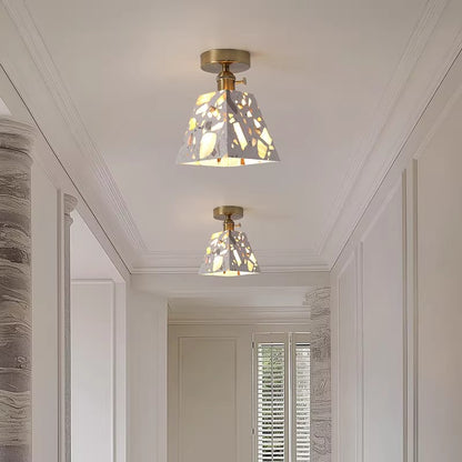 Translucent Stone Ceiling Light