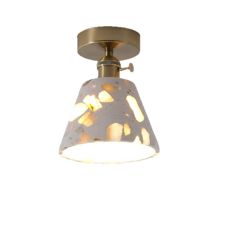 Translucent Stone Ceiling Light