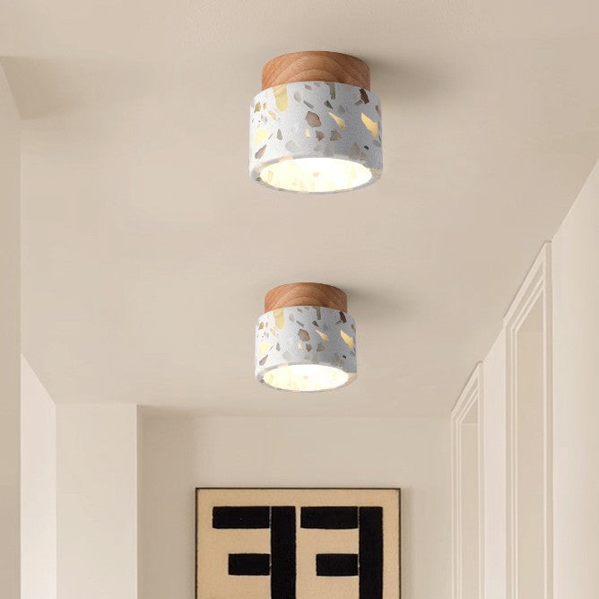 Translucent Stone Minimalist Ceiling Light for Hallway Corridor