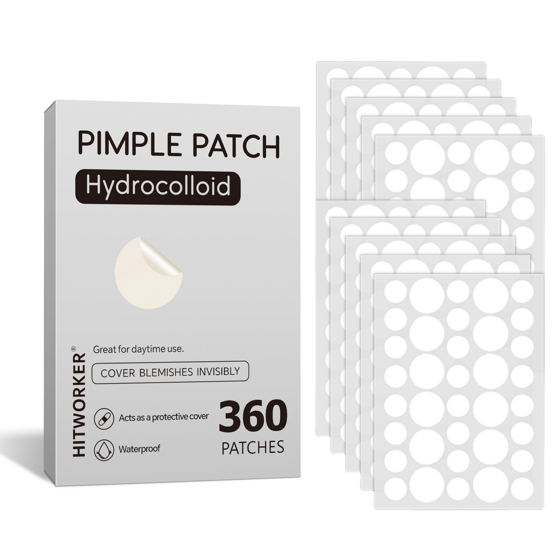 Transparent Acne Patches Gentle Waterproof Day Night