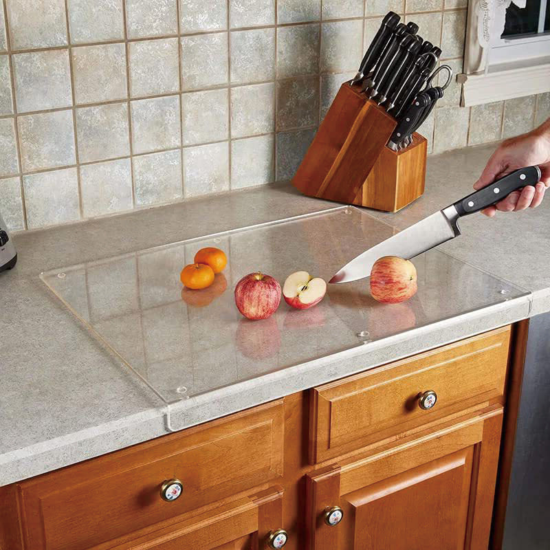 Transparent acrylic cutting board