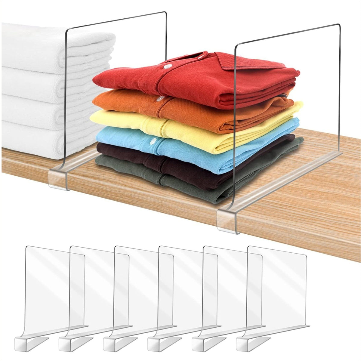 Transparent Acrylic Storage Organizer Partition Panel