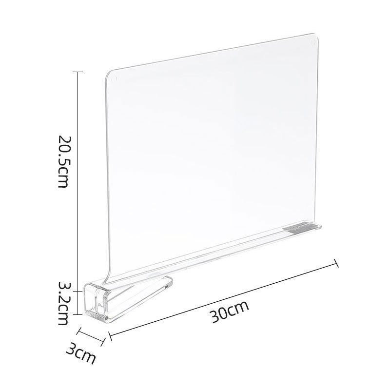 Transparent Acrylic Storage Organizer Partition Panel