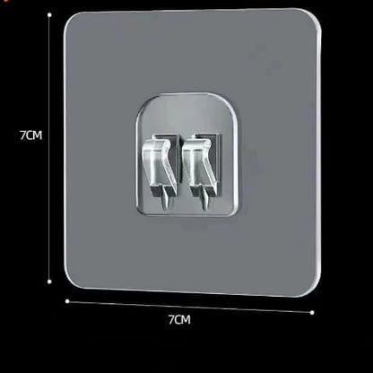 Transparent and traceless hook without punching holes