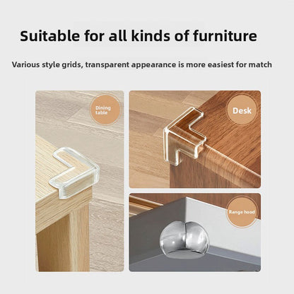 Transparent anti-collision stickers for children's corner table corners