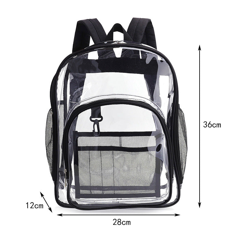 Transparent Backpack Waterproof Storage Bag