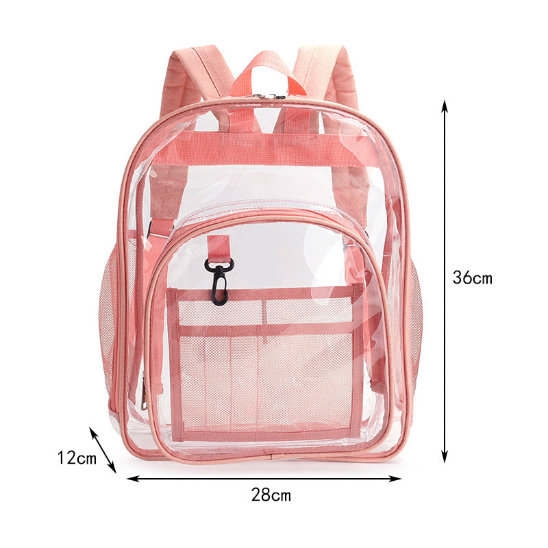 Transparent Backpack Waterproof Storage Bag