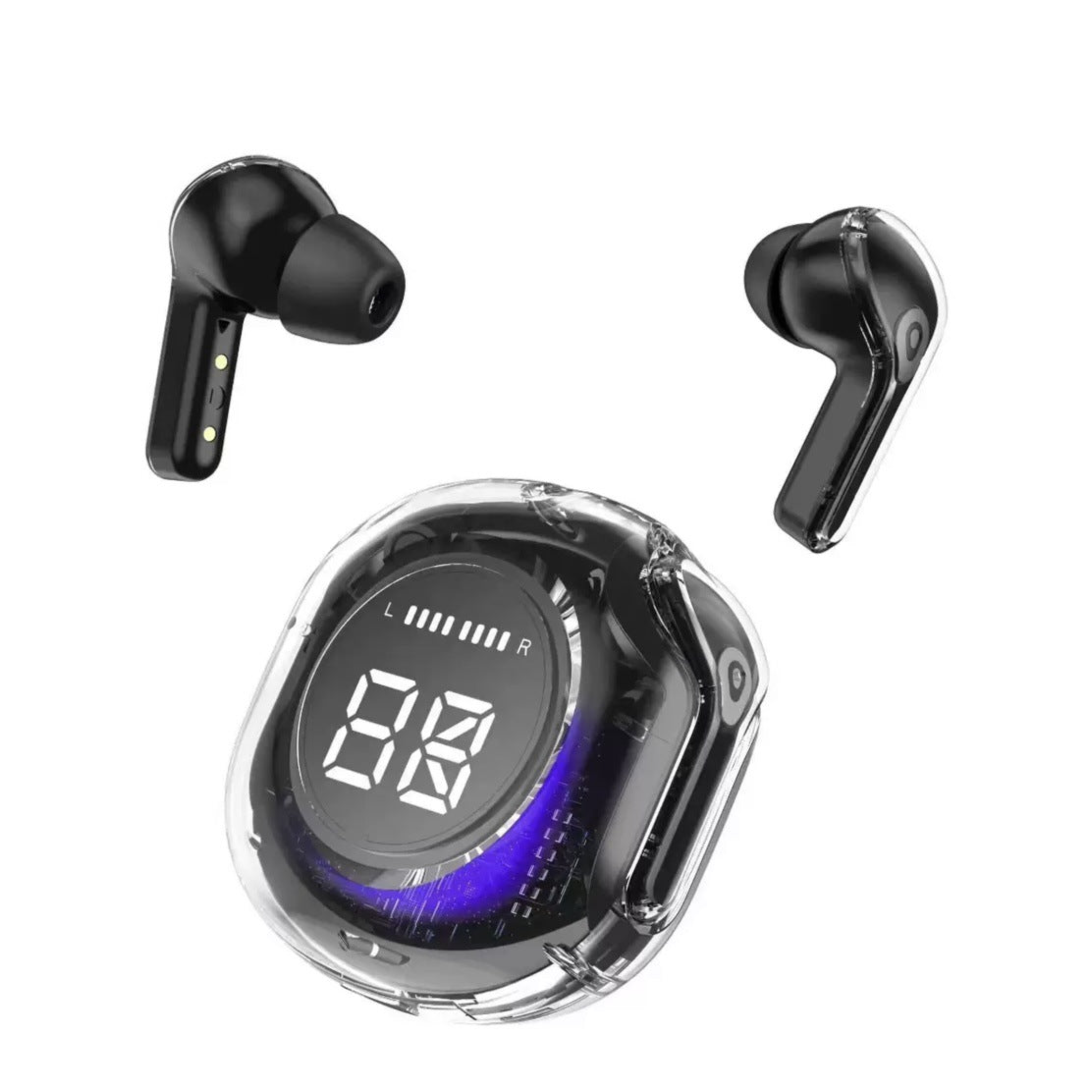 Transparent Bluetooth 5.3 Wireless Earbuds