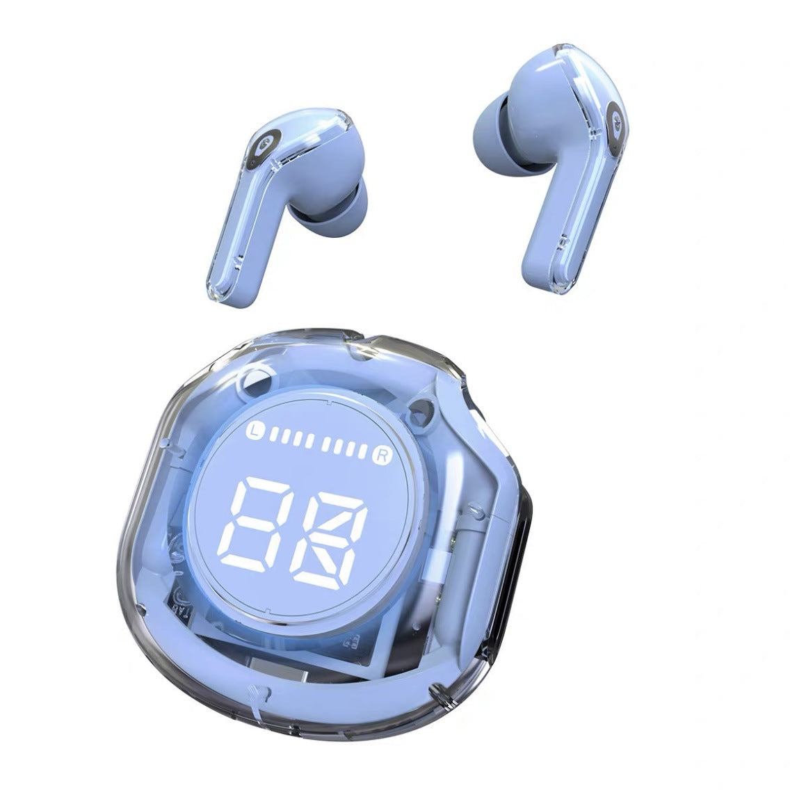 Transparent Bluetooth 5.3 Wireless Earbuds