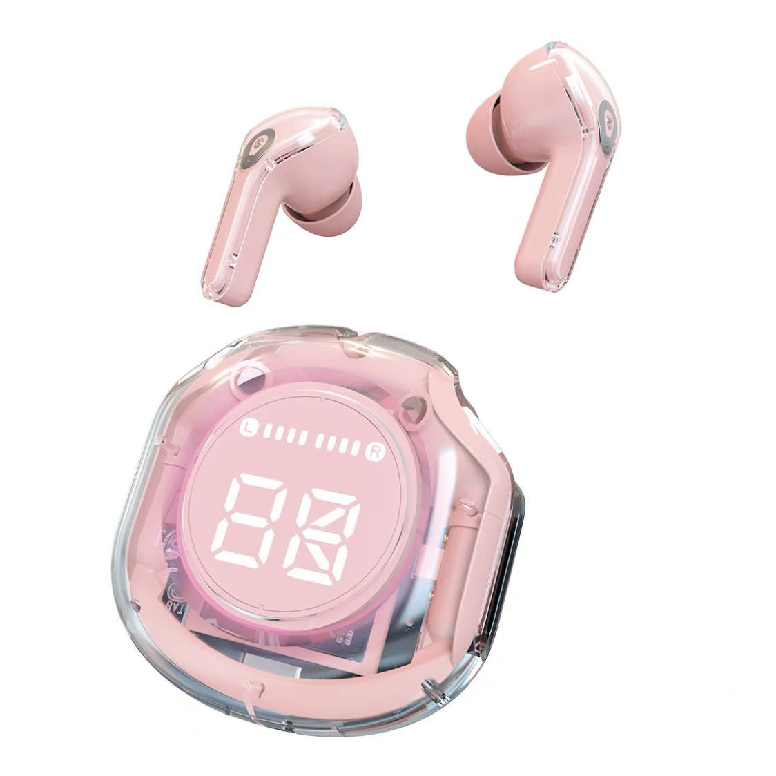 Transparent Bluetooth 5.3 Wireless Earbuds