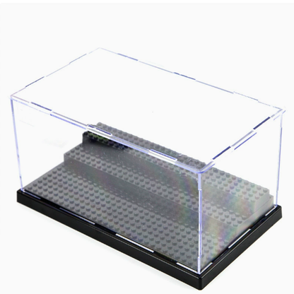 Transparent Building Block Display Box with Dust Cover