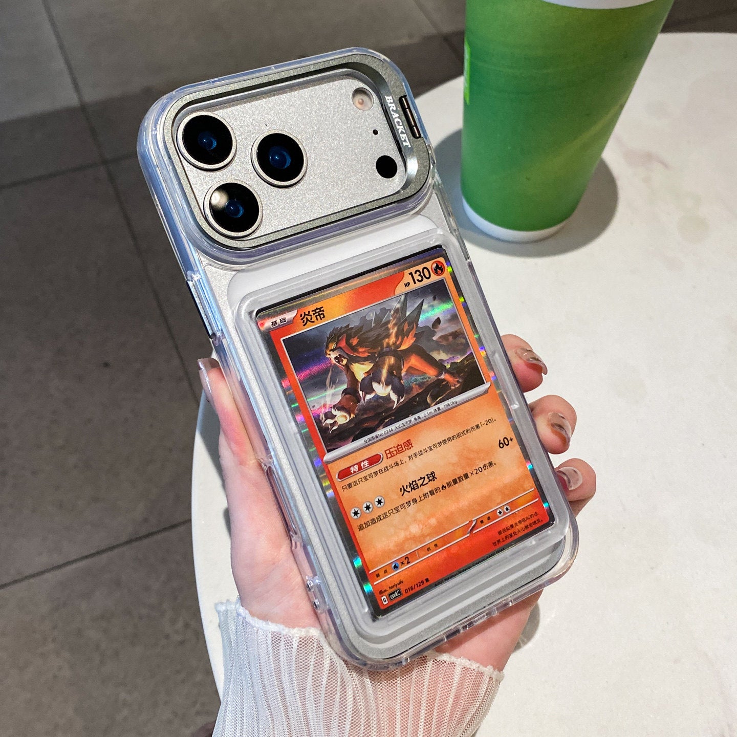 Transparent card sleeve phone case