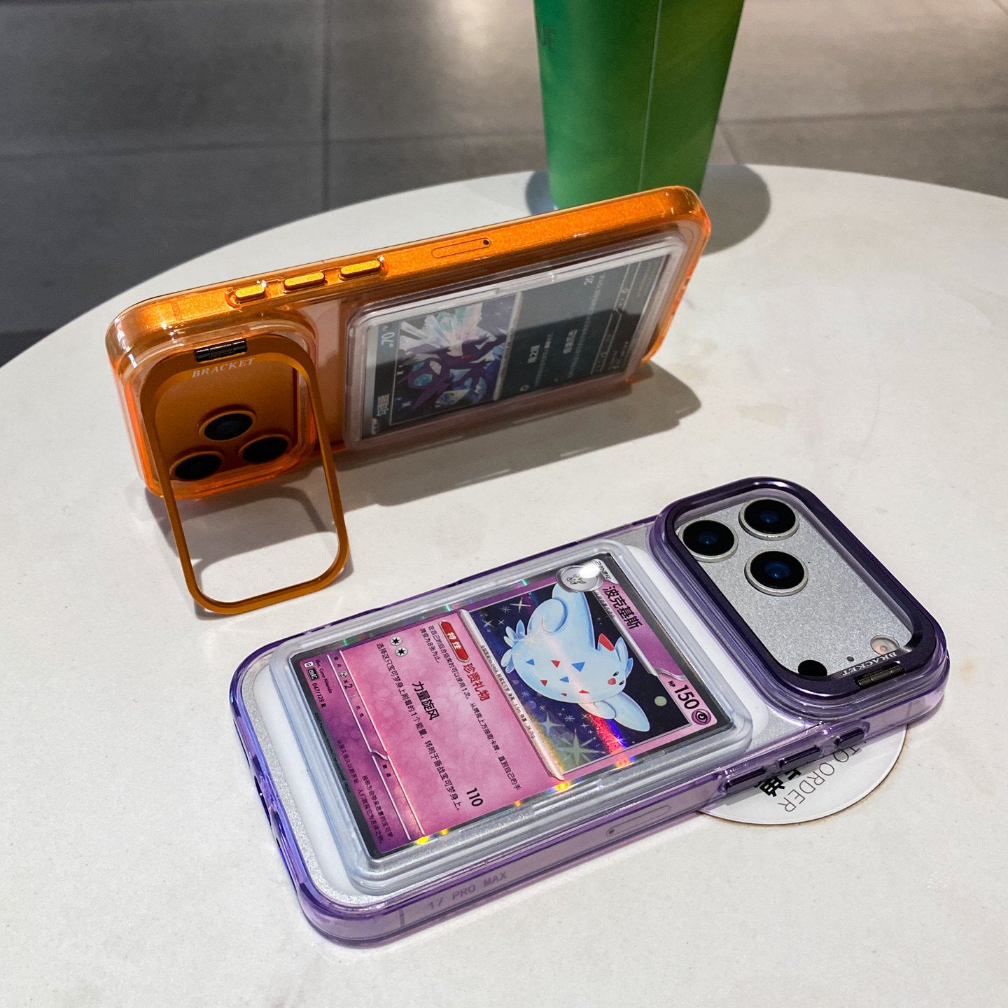 Transparent card sleeve phone case