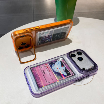 Transparent card sleeve phone case