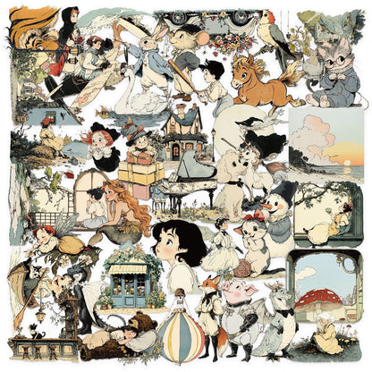 Transparent Cartoon Sticker Pack