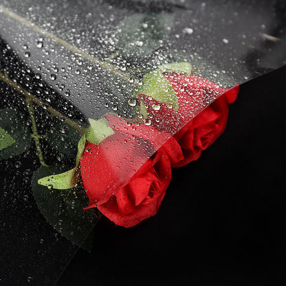 Transparent Cellophane Flower Wrapping Paper