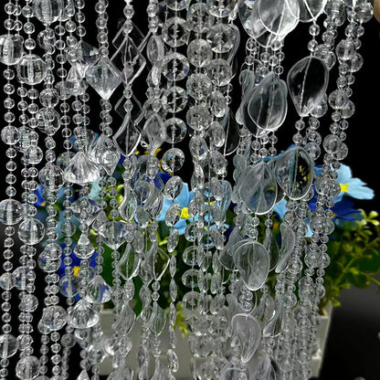 Transparent Colorful Acrylic Bead Decorative Chain