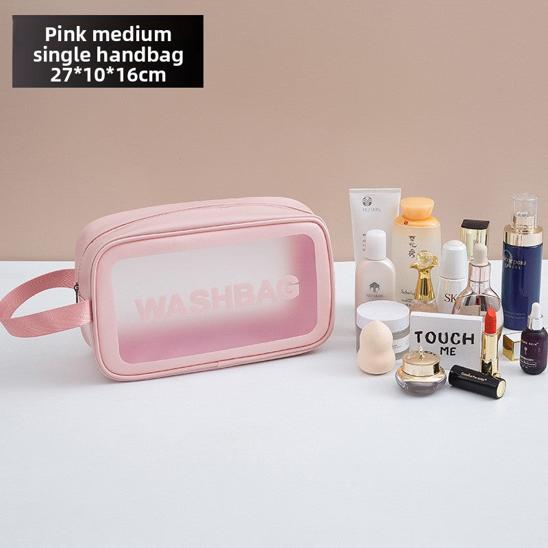 Transparent cosmetic bag and pvc toiletry bag