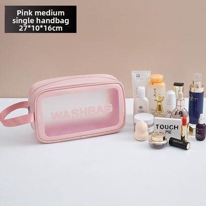 Transparent cosmetic bag and pvc toiletry bag