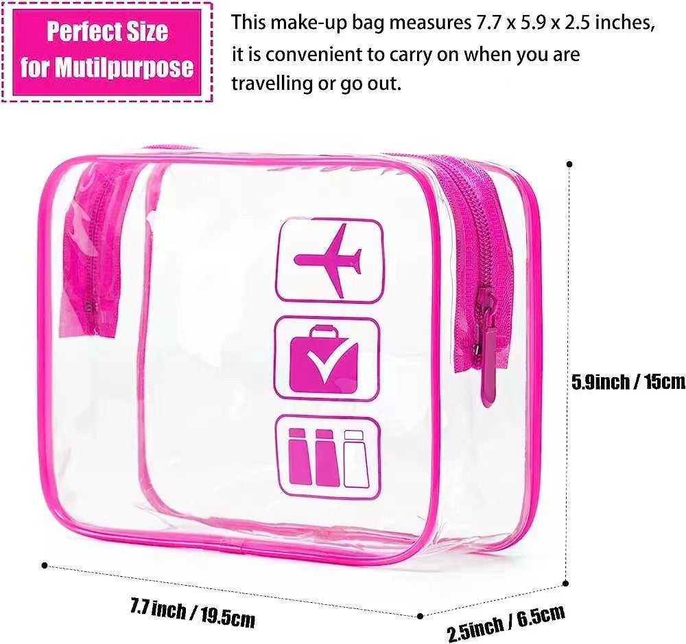 Transparent cosmetic bag
