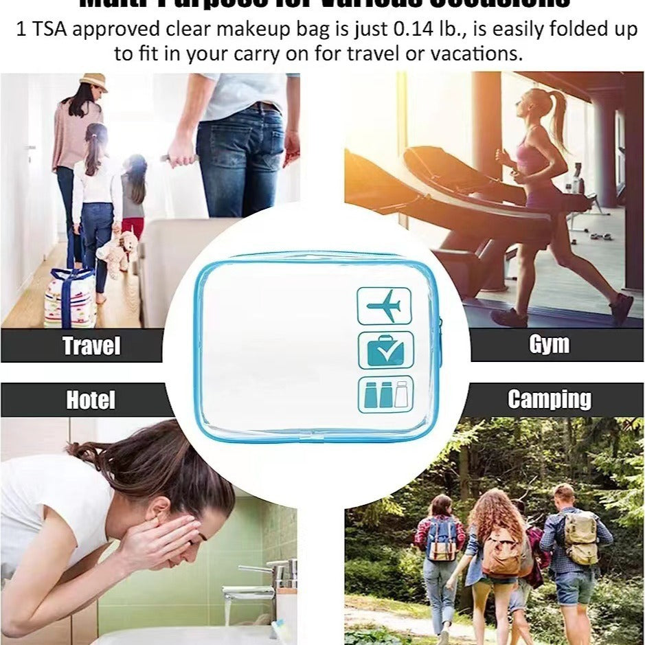 Transparent cosmetic bag