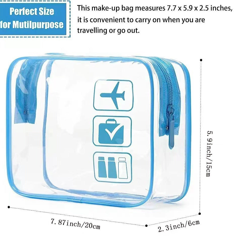Transparent cosmetic bag