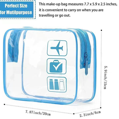 Transparent cosmetic bag