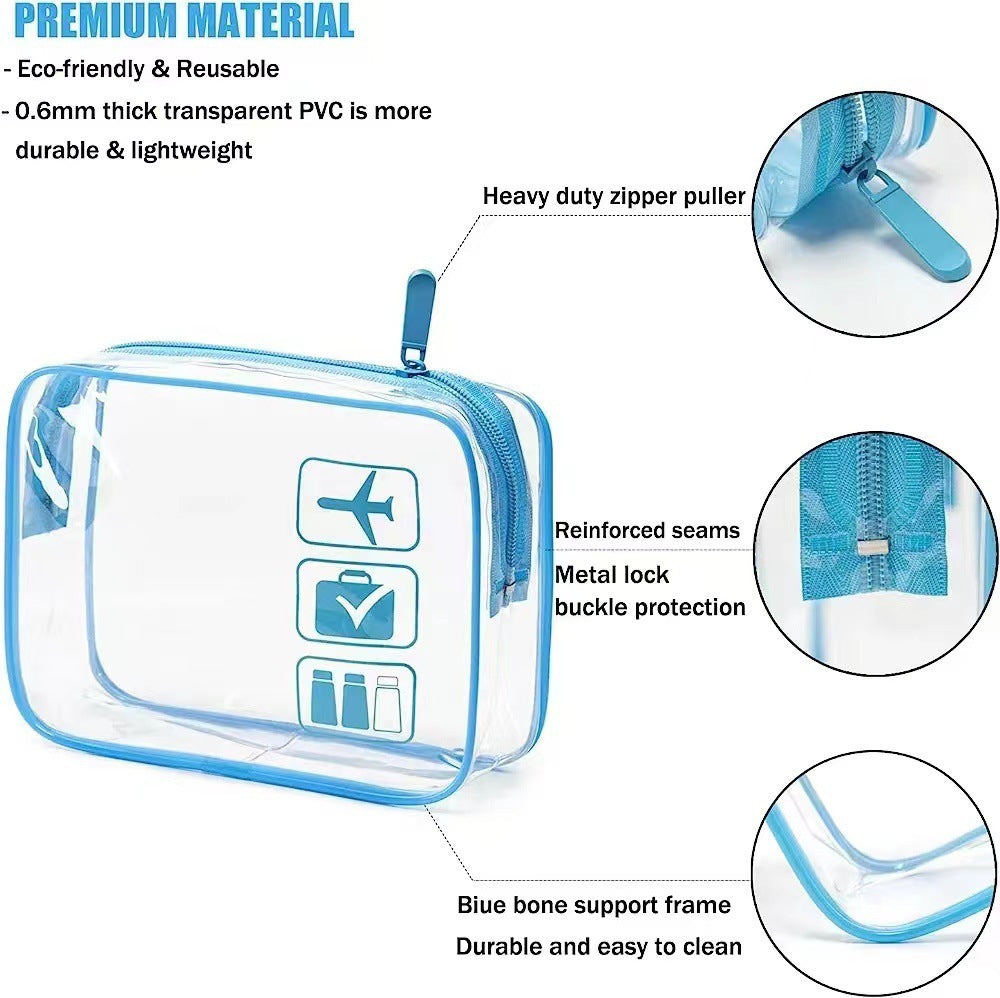 Transparent cosmetic bag