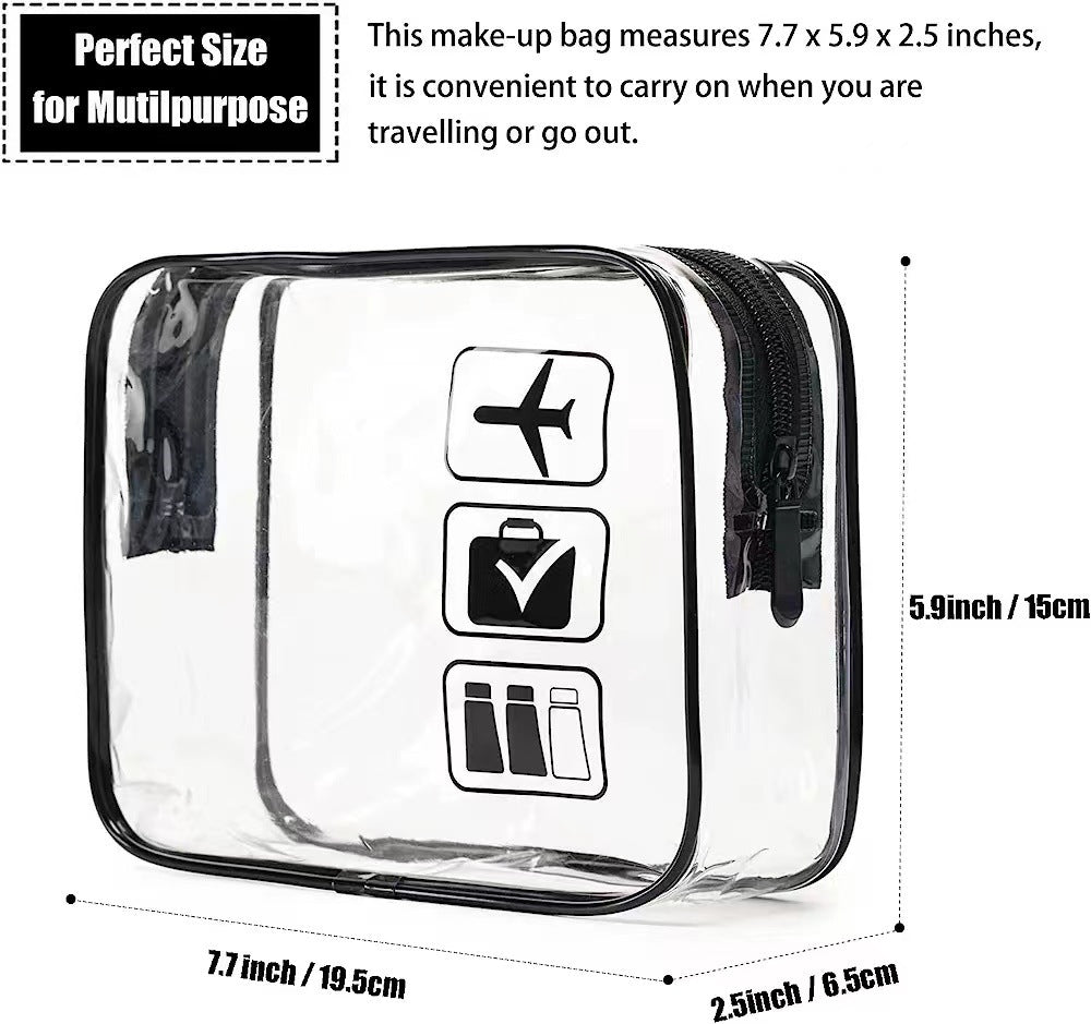 Transparent cosmetic bag