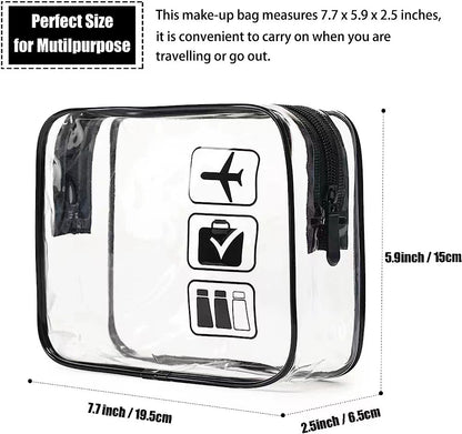 Transparent cosmetic bag