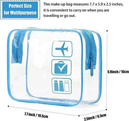 Transparent cosmetic bag