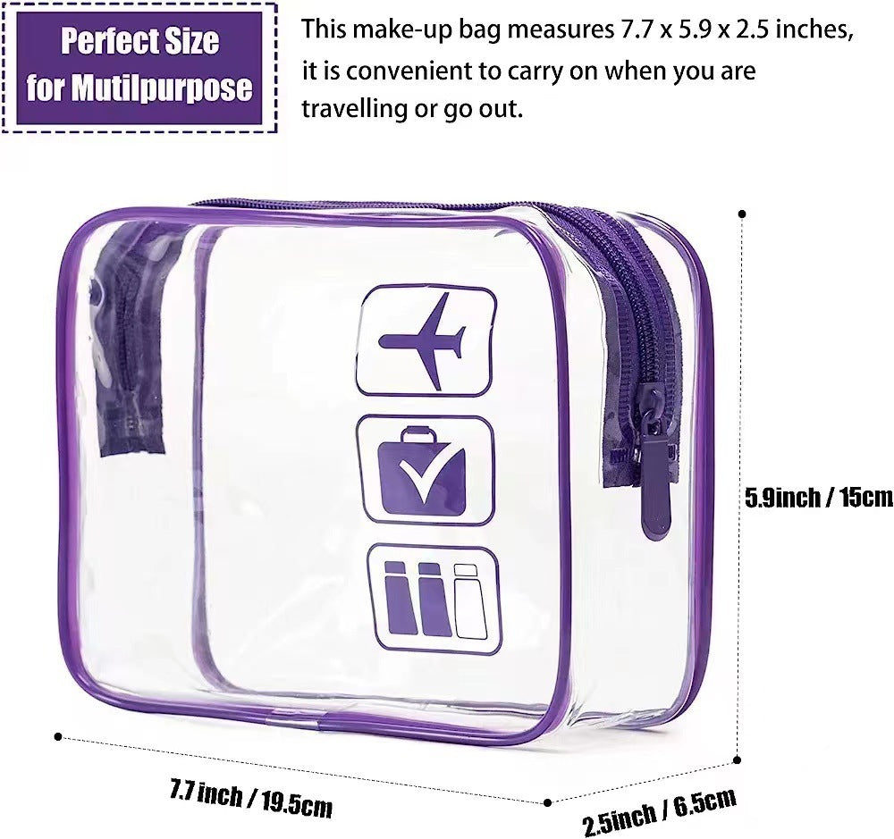 Transparent cosmetic bag
