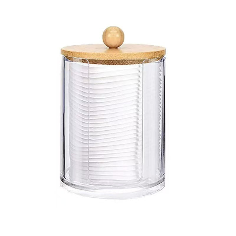 Transparent cotton pad storage box
