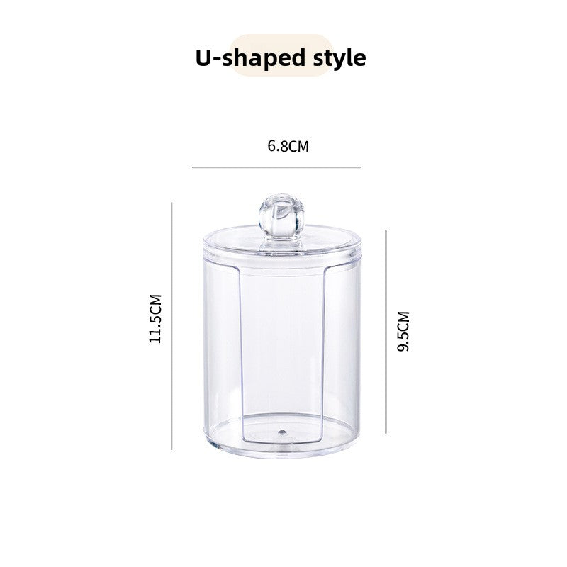 Transparent cotton pad storage box