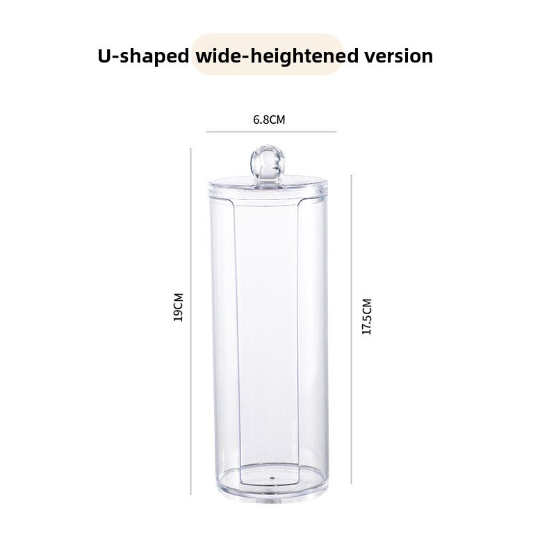 Transparent cotton pad storage box