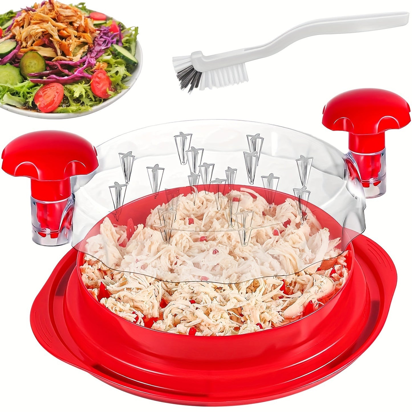 Transparent Cover Chicken Breast Shredder