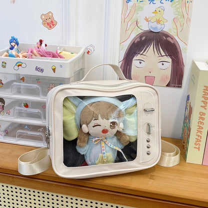 Transparent crossbody shoulder pain bag