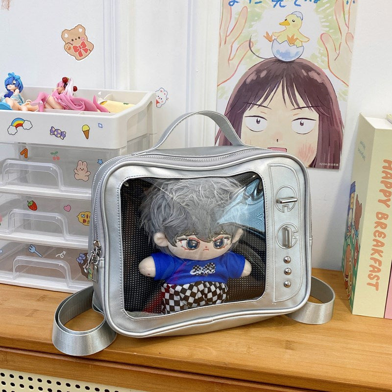 Transparent crossbody shoulder pain bag