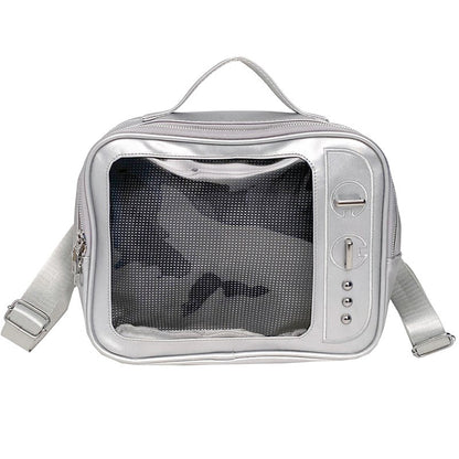 Transparent crossbody shoulder pain bag