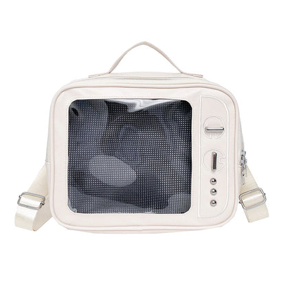Transparent crossbody shoulder pain bag