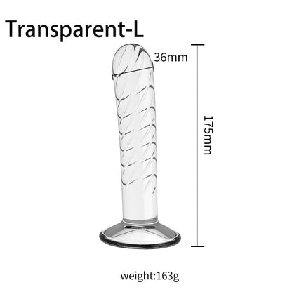 Transparent Crystal Penis Stimulator Adult Sex Toy