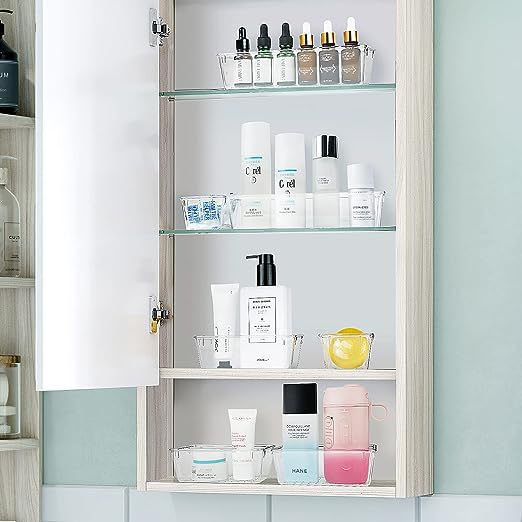 Transparent desktop drawer storage box