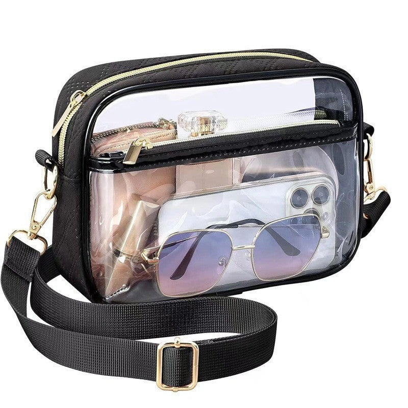 Transparent Detachable Crossbody Cosmetic Bag